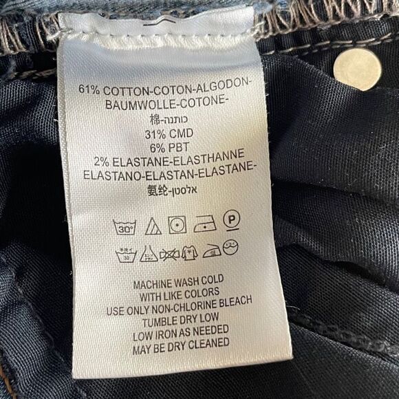 Free People Shark Bite Raw-Hem Ripped Crop Skinny Jeans - Picture 6 of 6